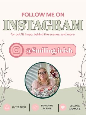 Instagram Promo Graphic - Pink & Sage Follow Banner
